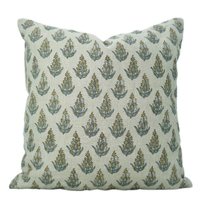 Boho Block Print Pure Linen Pillow Cover - Kanak Buti