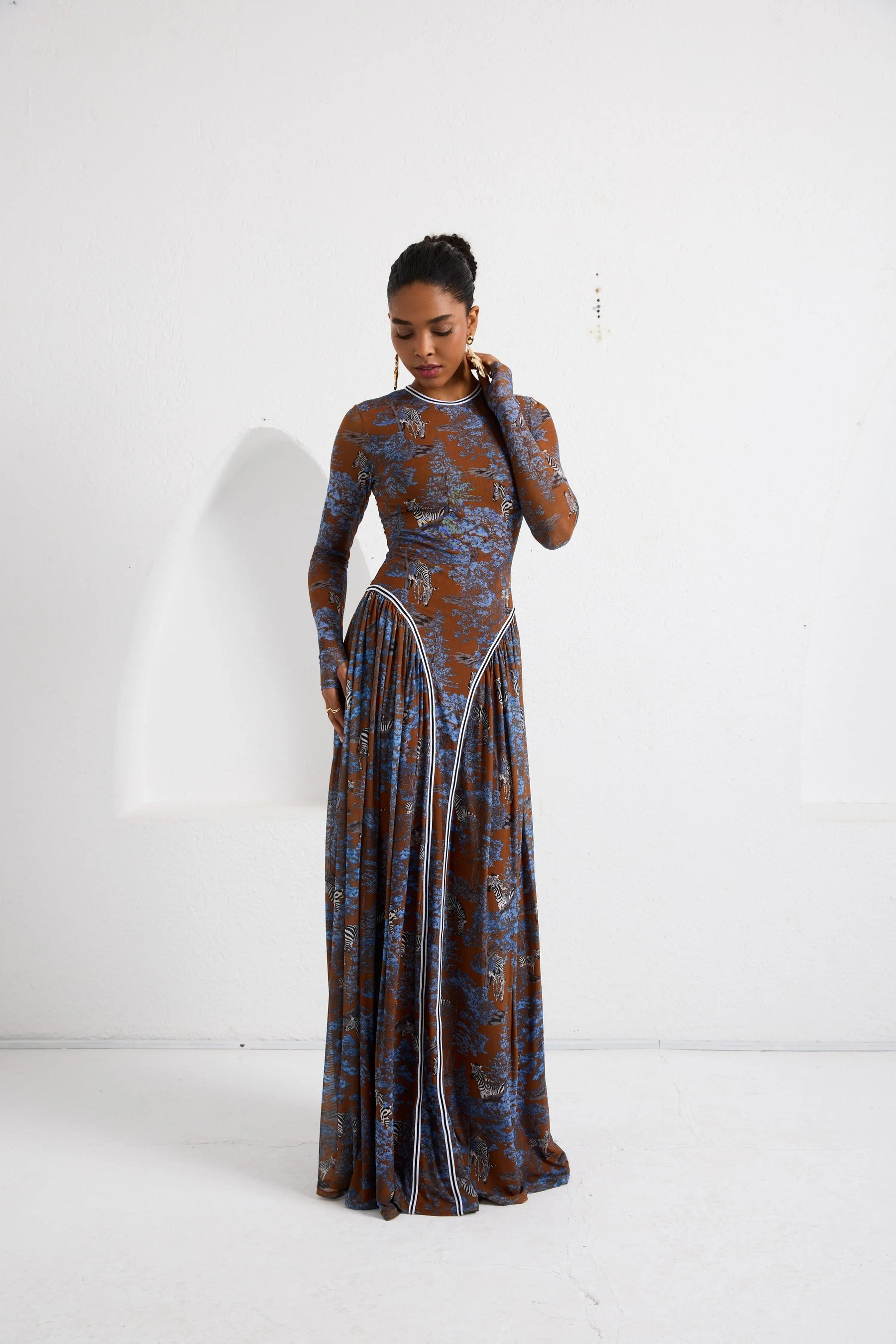 Maxi Dress - Dream Safari - Brown