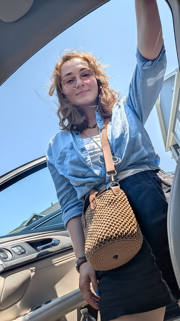 Crochet Handmade Bucket Bag
