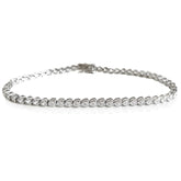 THE “MARIE” HEART BEZEL TENNIS ANKLET