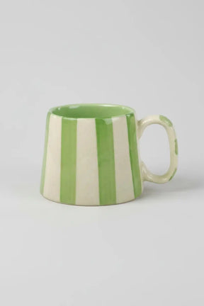 Ceramic Striped Coffee Cup Set - 220ml