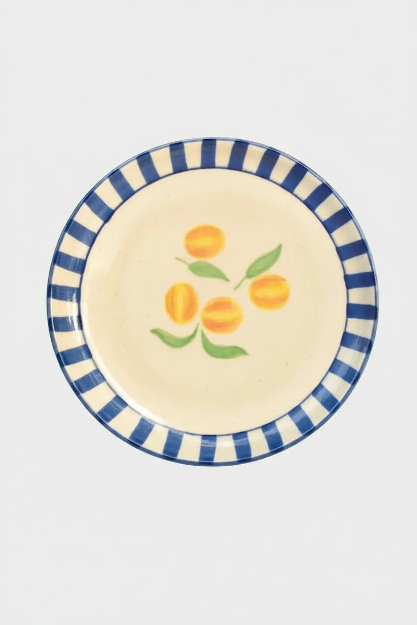 Ceramic Dessert Plate - Clemente ( Set Of 2 ), 7 Inches