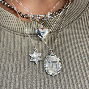 Chai Silver Charm Necklace
