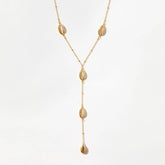 Cowrie Lariat Necklace