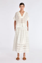 Ivy V-Neck Blouse | Off White