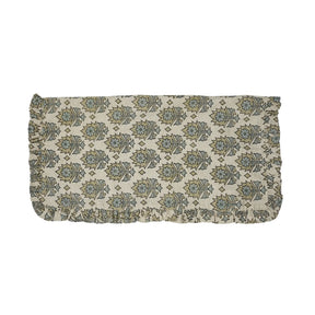 Hand Block Print Linen Blend Set Of 4 Table Frill Napkin -  Kusum