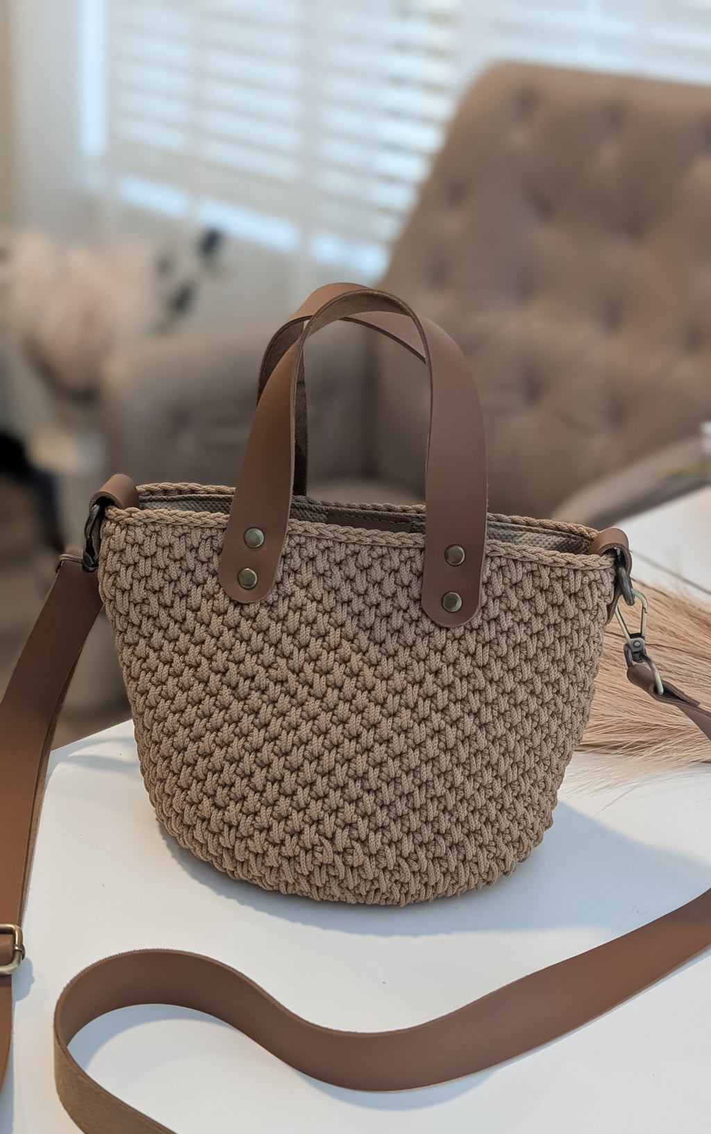 Crochet Handmade Bucket Bag