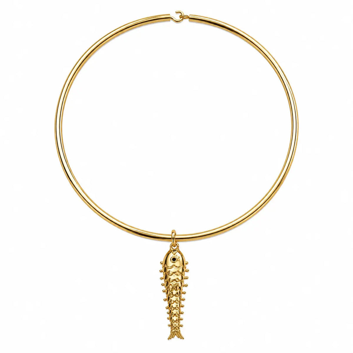 RC Gold Choker with Fish Charm