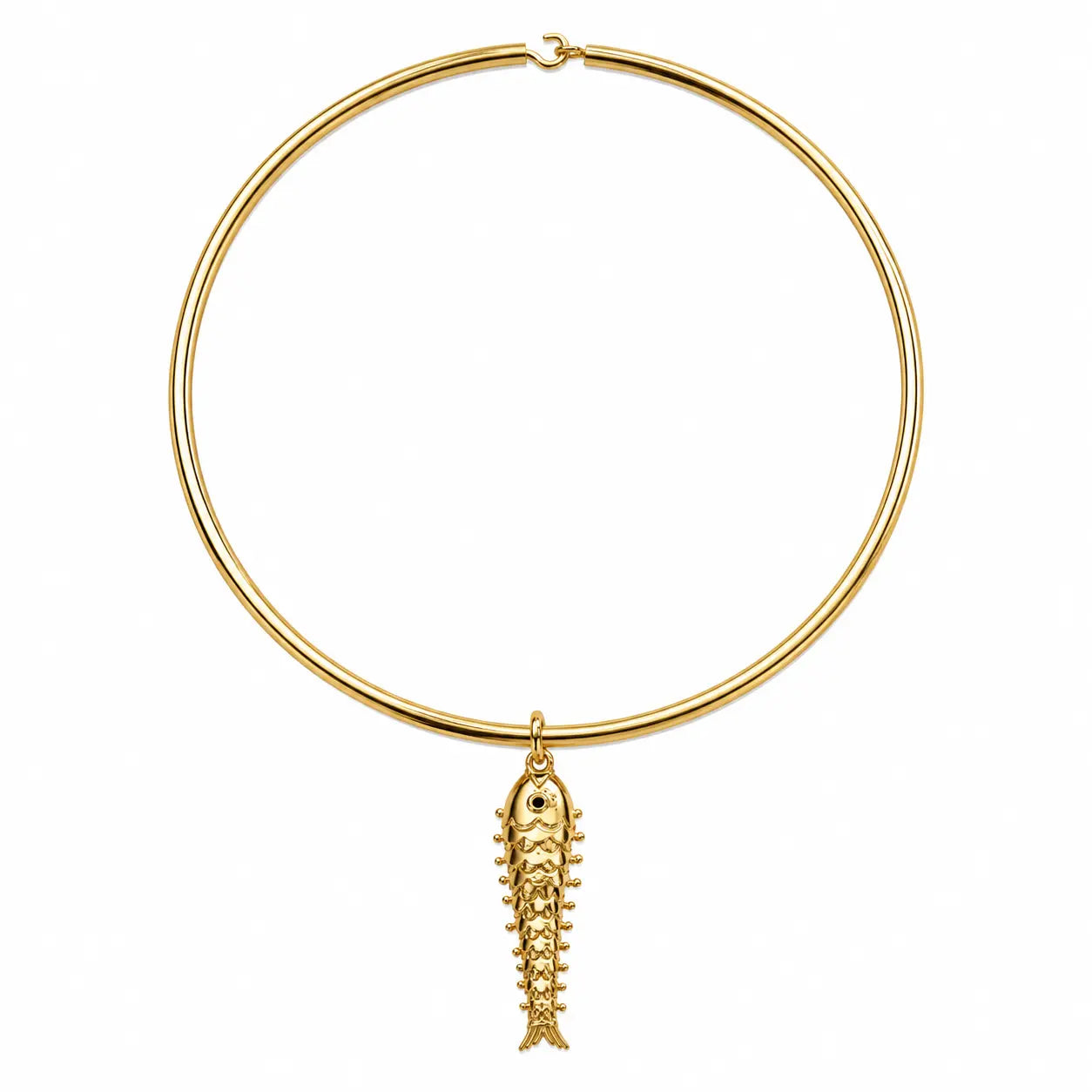 RC Gold Choker with Fish Charm
