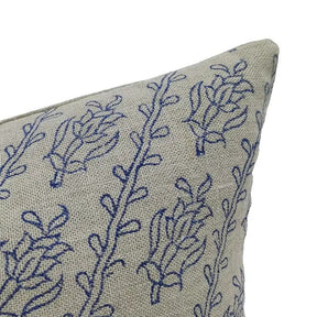 Decorative Handmade Block Print Thick Linen Pillow Cover - Kyari