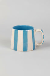 Ceramic Striped Coffee Cup Set - 220ml