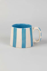 Ceramic Striped Coffee Cup Set - 220ml