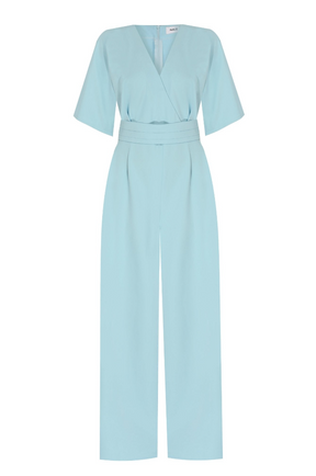 Envelope V-Neck Wide Leg Jumpsuit