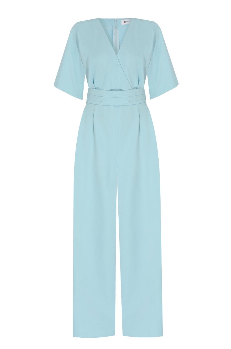 Envelope V-Neck Wide Leg Jumpsuit