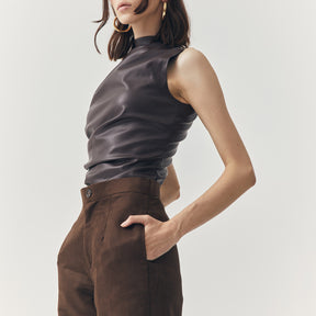 JETT SUEDE TAILORED PANTS