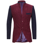 Corduroy blazer with contrasting color