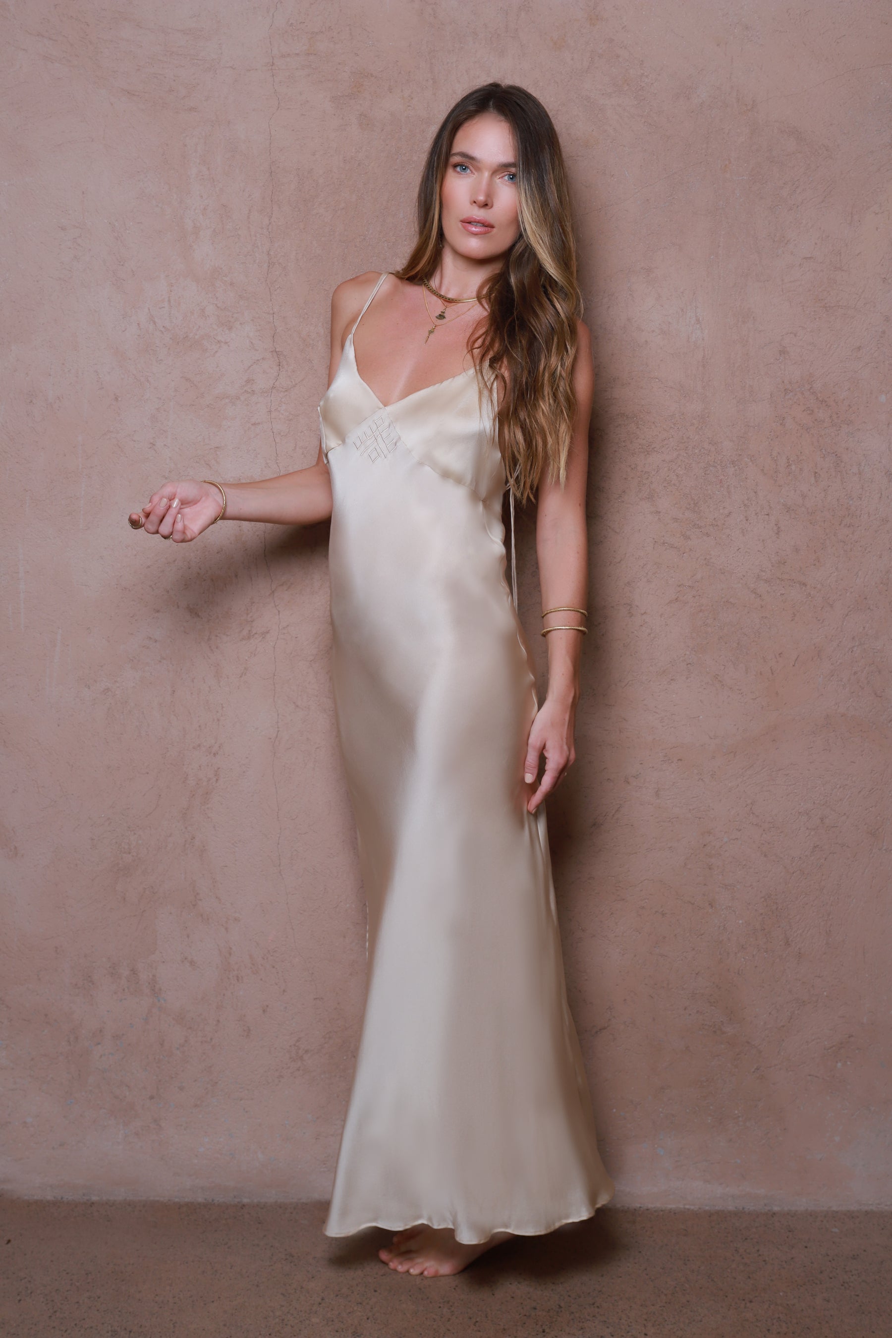 NOVA – Slip Dress - Champagne