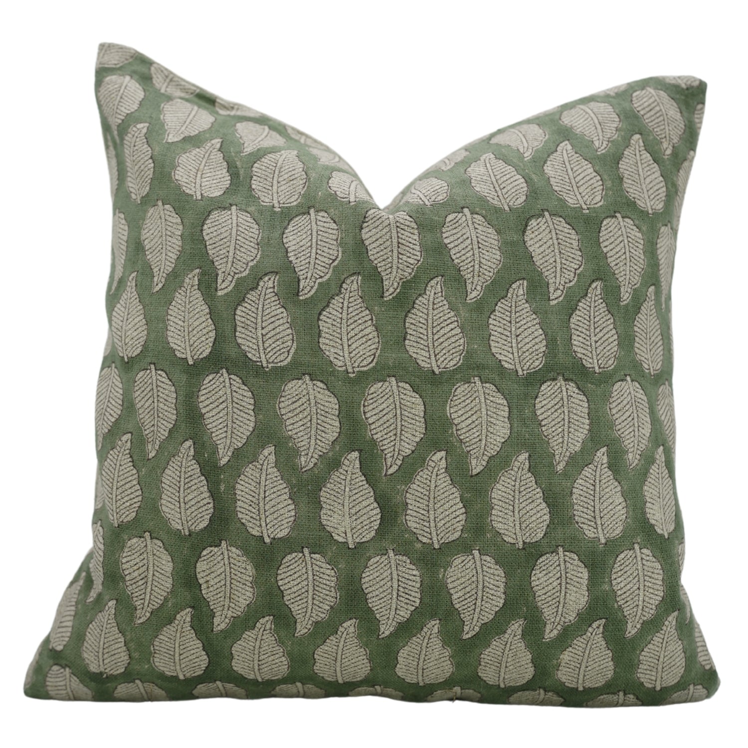 Stylish Block Print Thick Linen Cushion Cover - Panchi