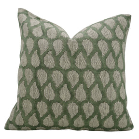 Stylish Block Print Thick Linen Cushion Cover - Panchi