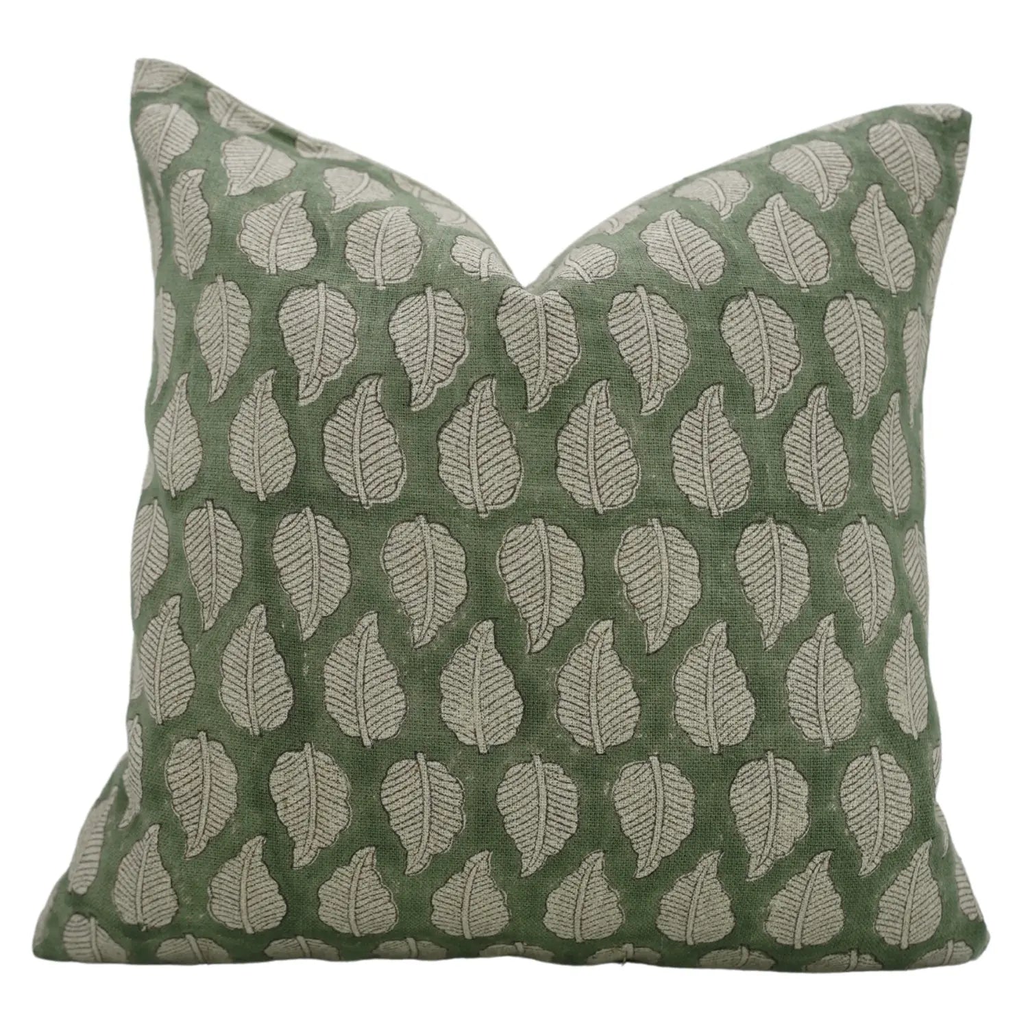 Stylish Block Print Thick Linen Cushion Cover - Panchi