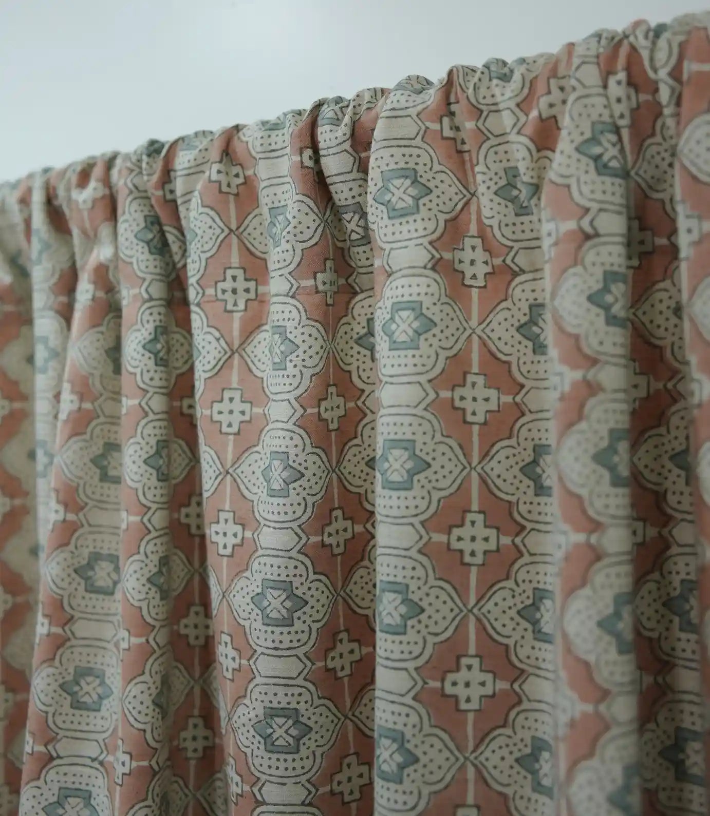 Jhroka Boho Style Handcrafted Linen Curtains