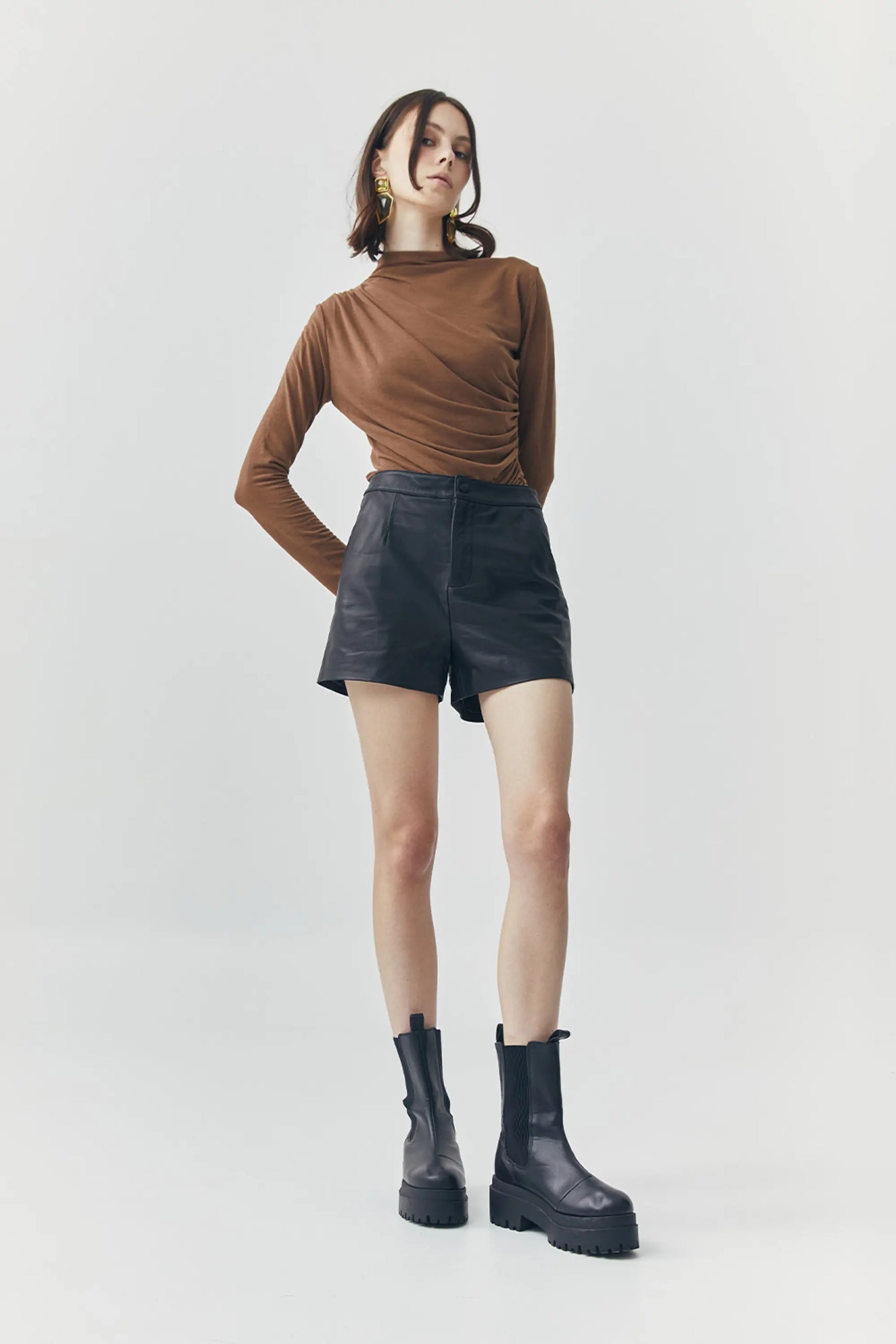 Wren Short Leather Pants