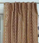 Floral Hand Block Print Anamika Linen Curtains