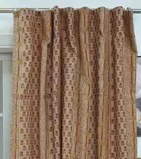 Floral Hand Block Print Anamika Linen Curtains