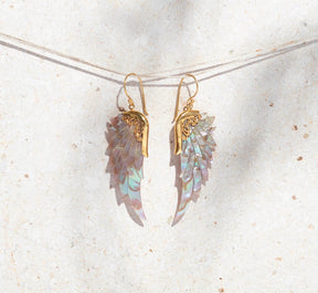 Opal Wonder Earrings (Small, Gold)
