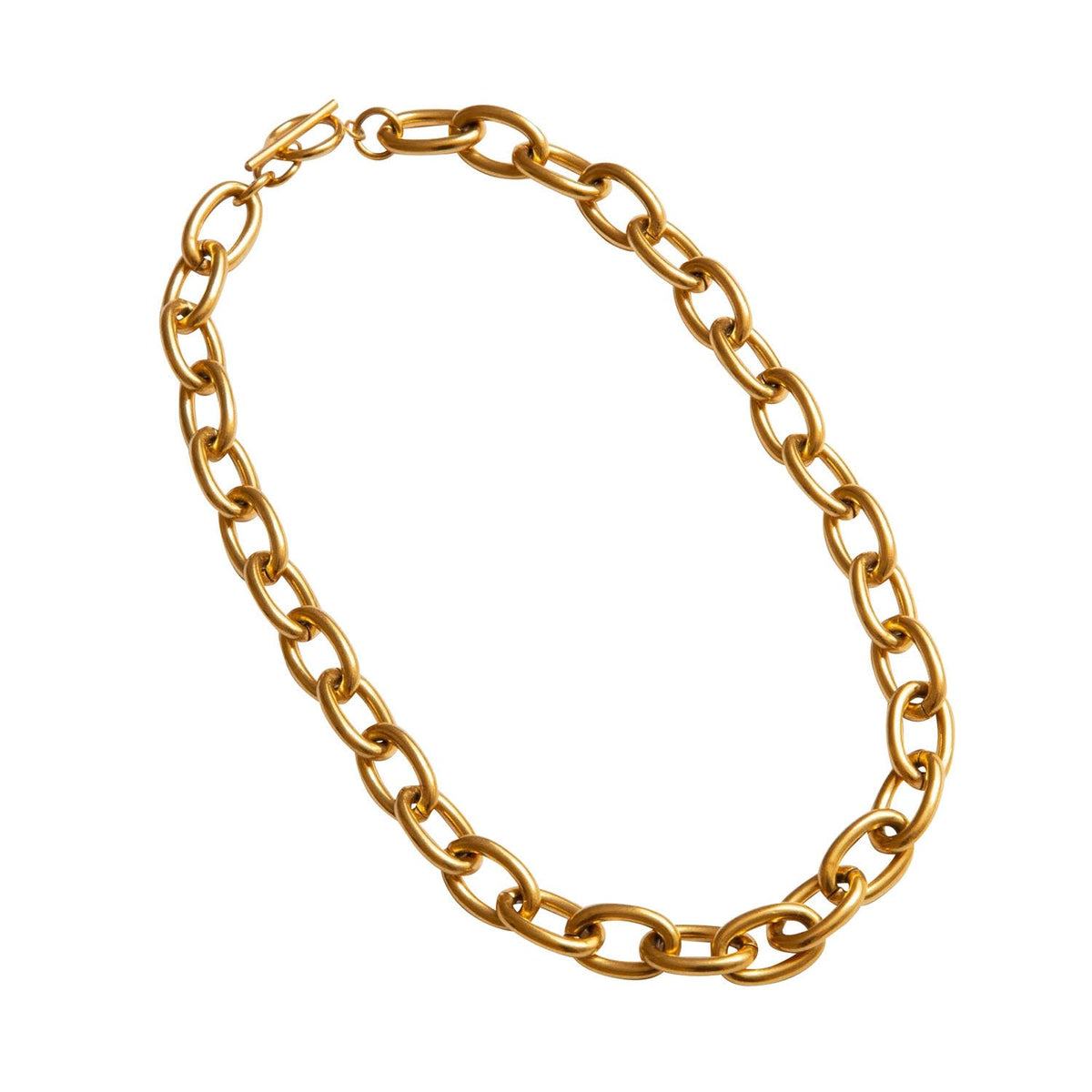 Chunky Round Chain Gold Necklace