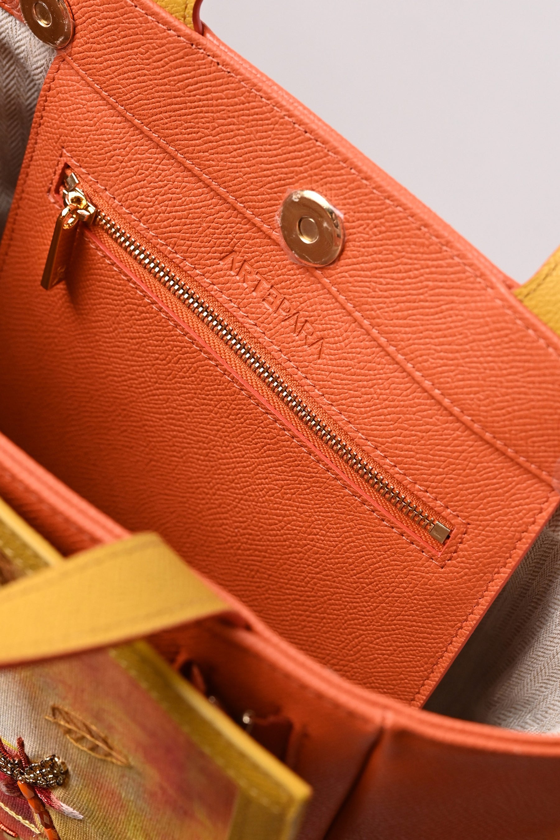 Artisanal Embroidered Autumn Mini Tote