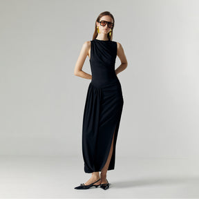 EVEL DRAPED DRESS