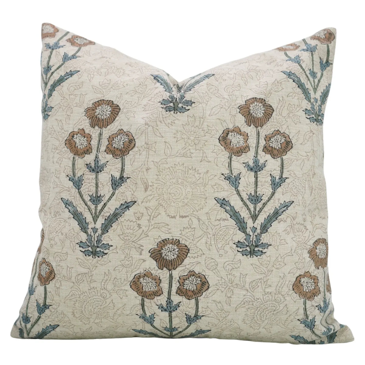 Amitabh Floral Block Design Pillow Cover