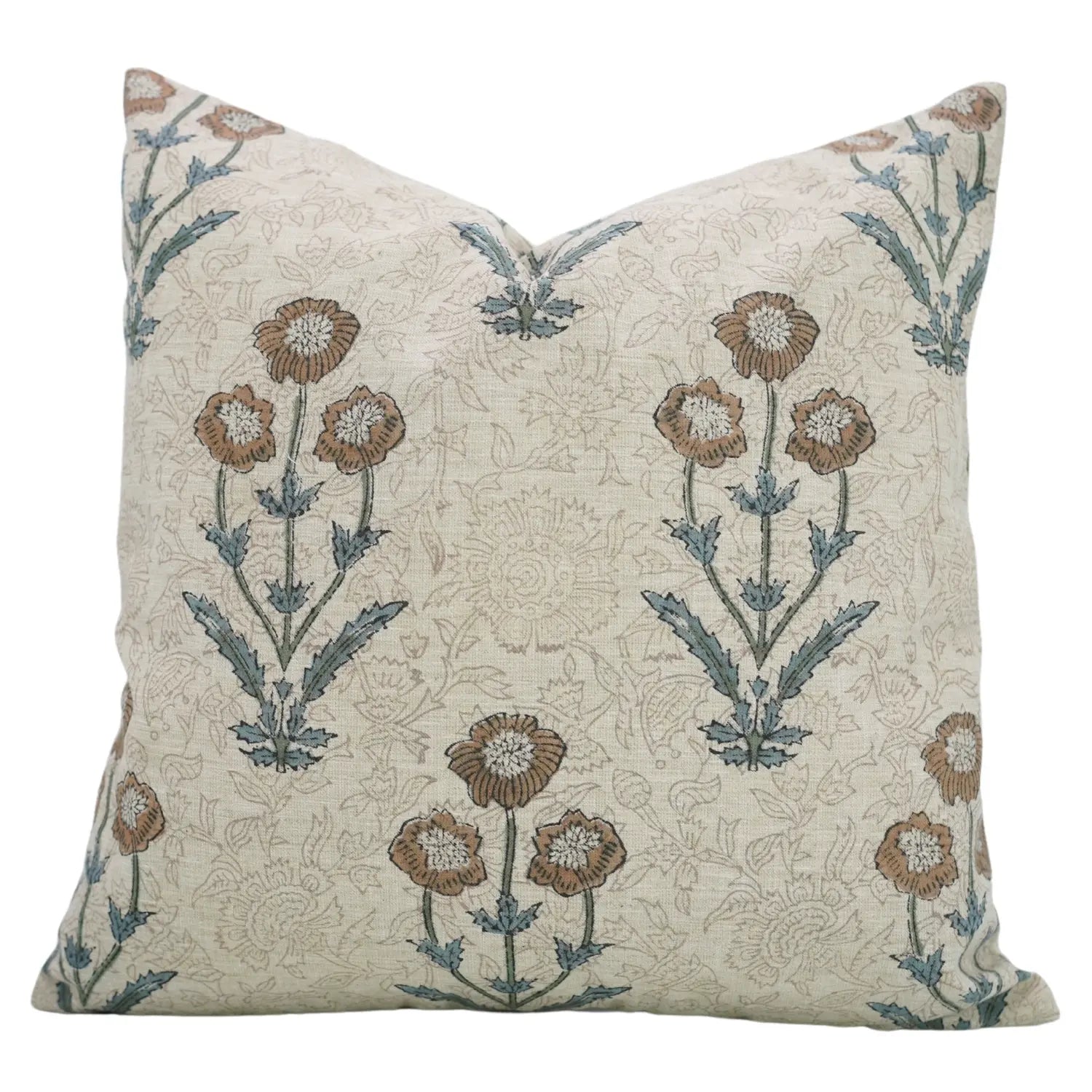 Amitabh Floral Block Design Pillow Cover