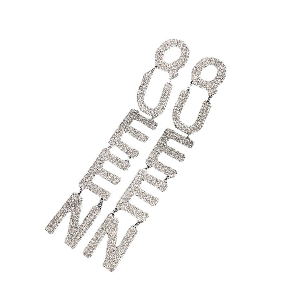 QUEEN Letter Earrings
