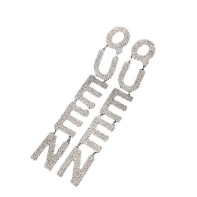 QUEEN Letter Earrings