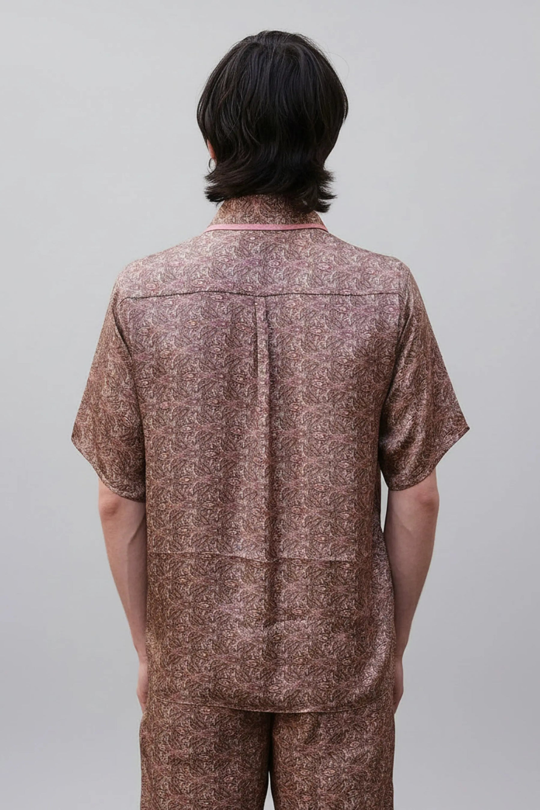 Paisley Motif Short Sleeve Shirt