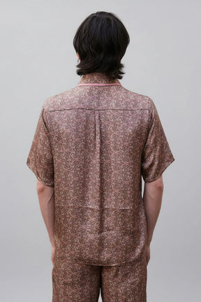 Paisley Motif Short Sleeve Shirt