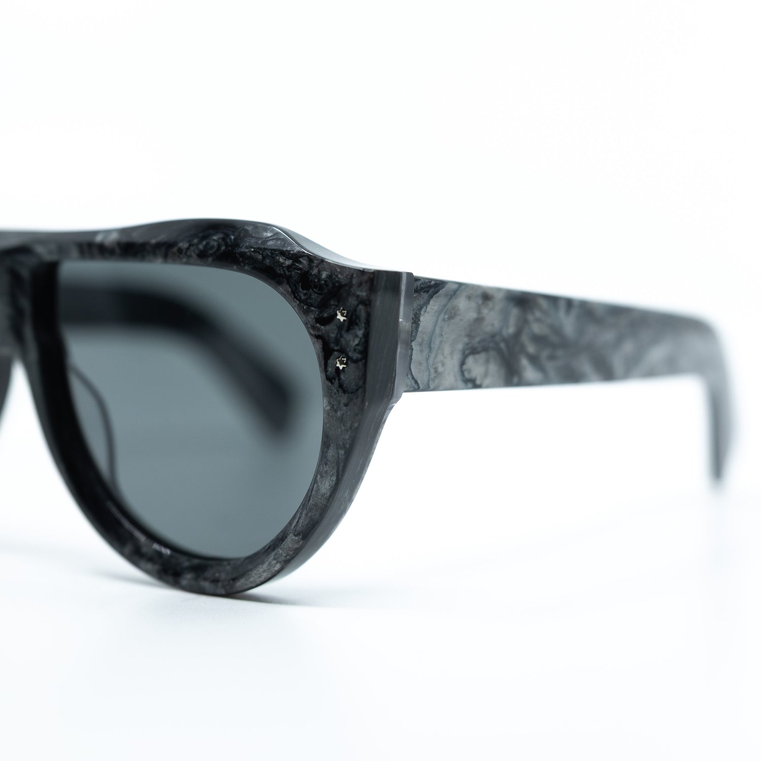 Otto Sunglasses with Marble Frame & Black Lens | Taxxon X Cruzada Special Edition