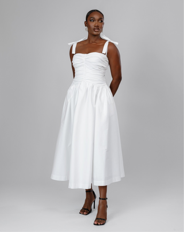 Ruched Midi Dress