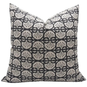 Handmaade Design Block Thick Linen Cushion Cover - Bijhni
