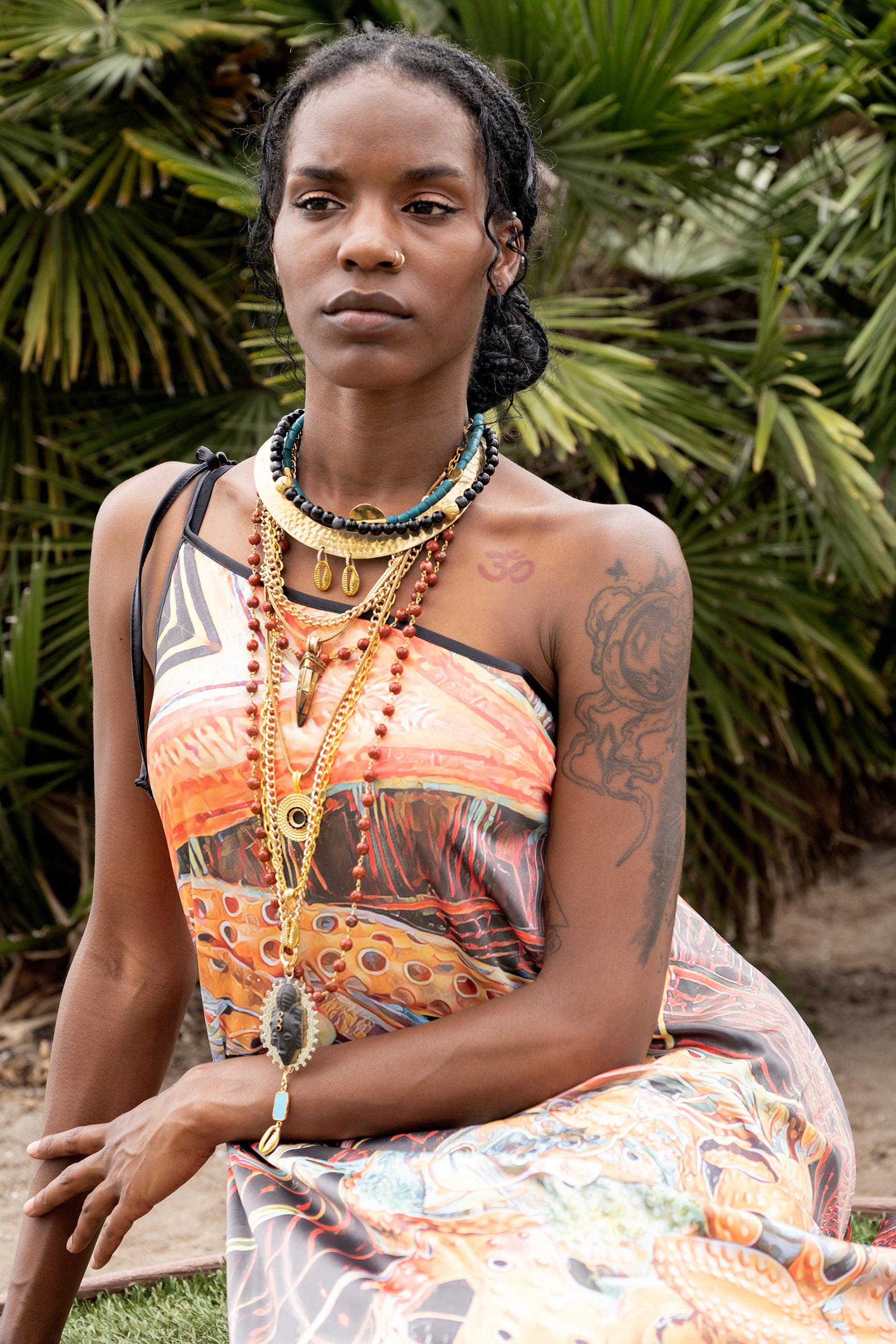 Orire Afrofuturism Halter Dress