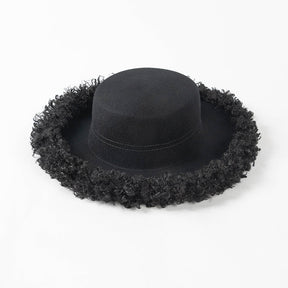 Faux Fur Rim Wool Hat