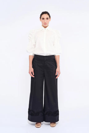 Bimba Puff Sleeve Blouse | White