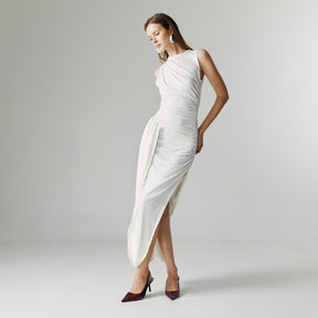 EVEL DRAPED DRESS