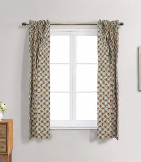 Gurukul Handmade Block Print Cotton Curtain