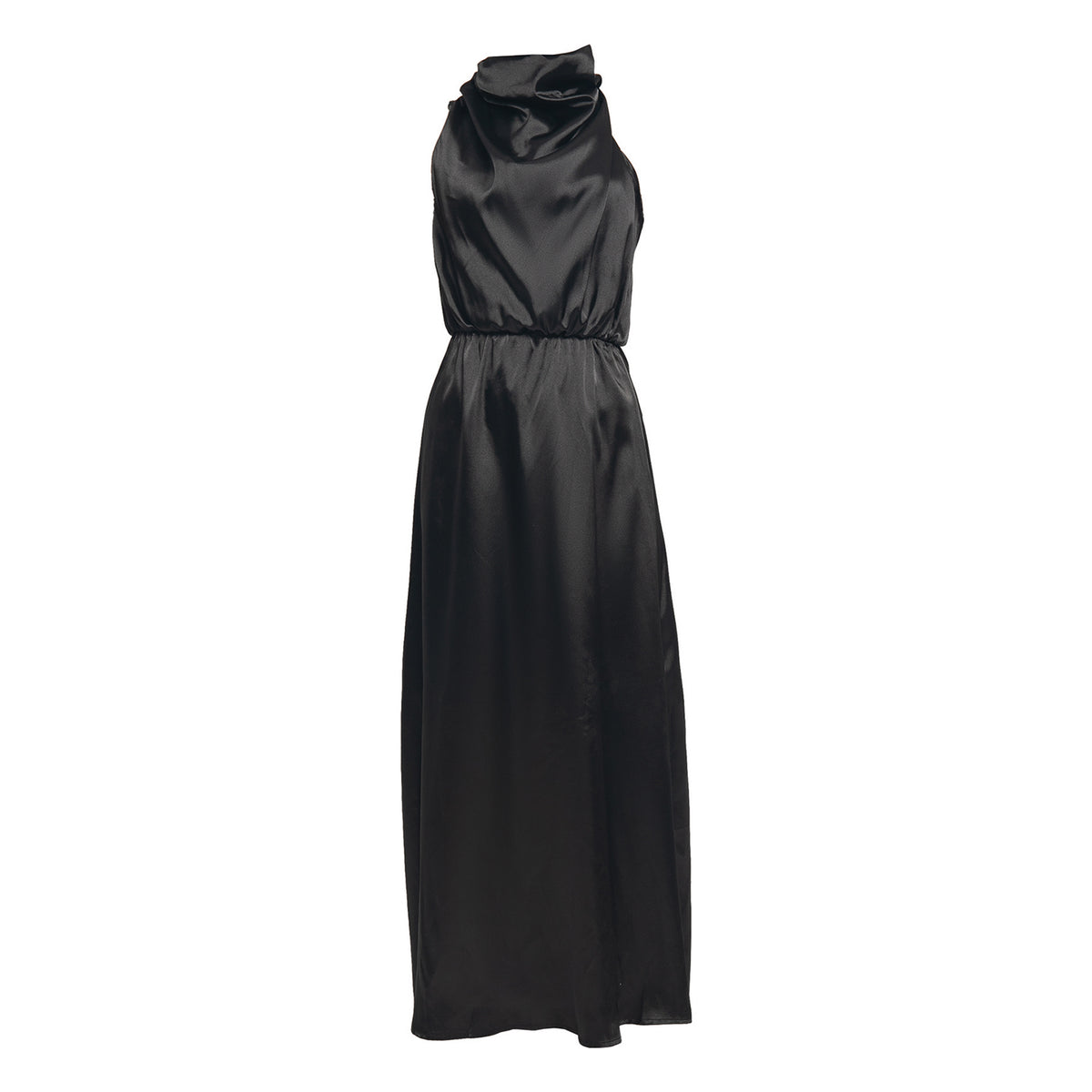 AMELIA RUFFLE NECK DRESS