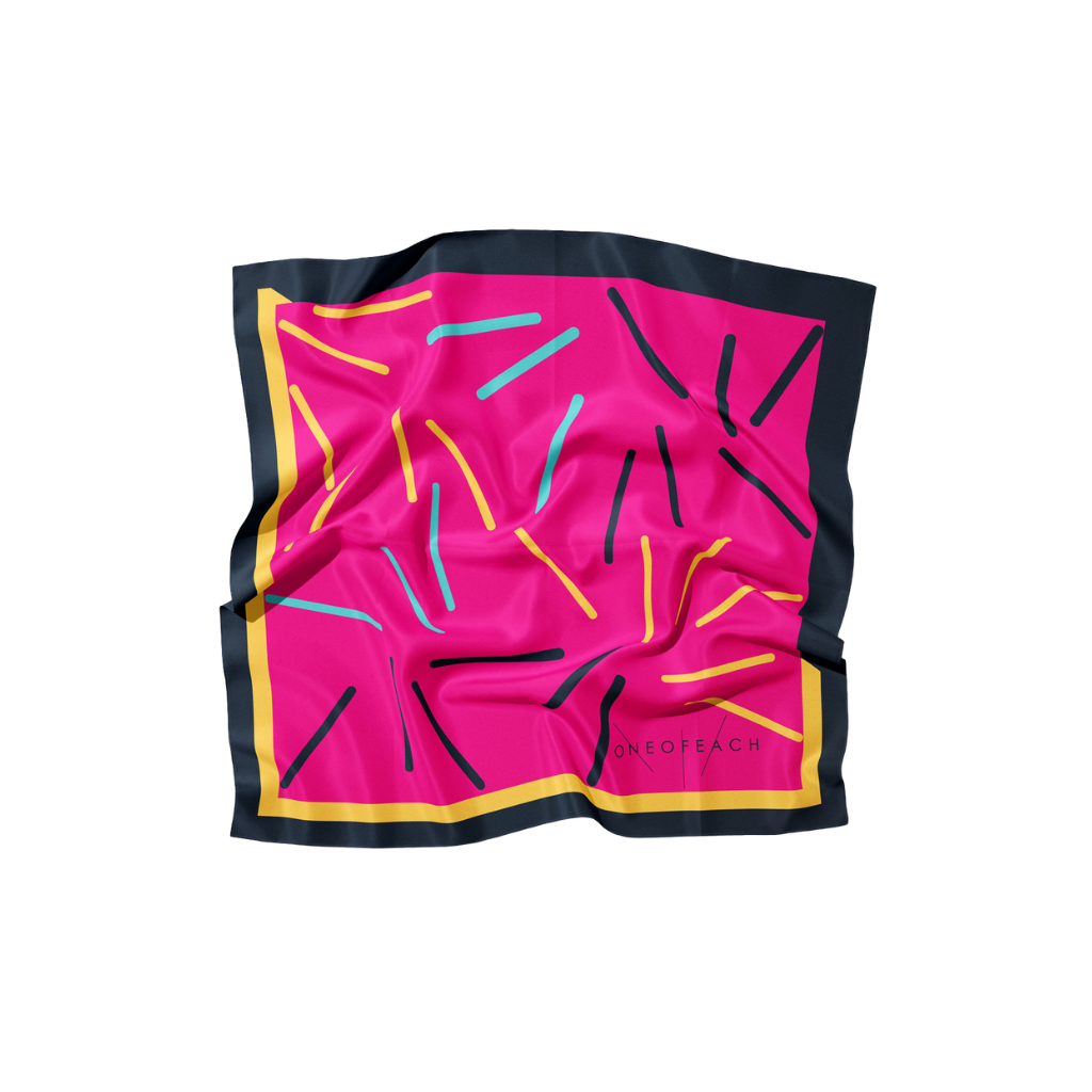 ONEOFEACH Signature Print Scarf | Rose