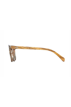 Caramel Brown Wooden Sunglasses - INTI
