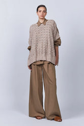 Baylee Poncho | Rose Melange